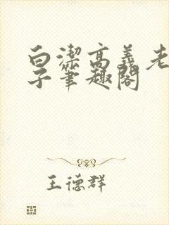 白洁高义老七东子笔趣阁封面