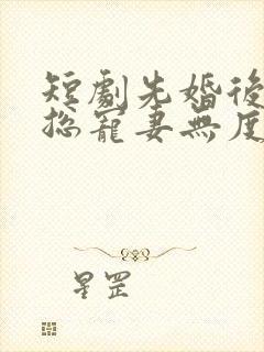 短剧先婚后爱顾总宠妻无度