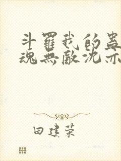 斗罗我的蛊王武魂无敌沈亦枫