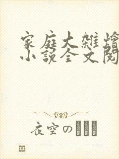 家庭大杂烩经典小说全文阅读