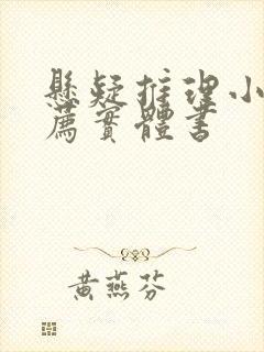 悬疑推理小说推荐实体书