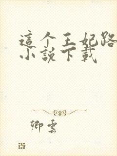 这个王妃路子野小说下载封面