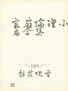 家庭伦理小说短篇合集