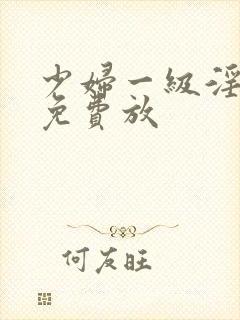 少妇一级淫片,免费放封面