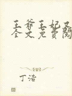 王爷王妃又跑了全文免费阅读