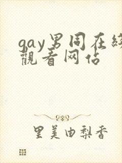 gay男同在线观看网站