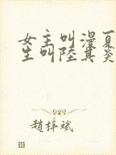 女主叫漫夏,男生叫陆其炎小说名字