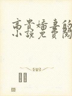 高贵娇妻的秘密小说免费阅读