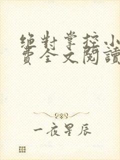 绝对掌控小说免费全文阅读笔趣阁