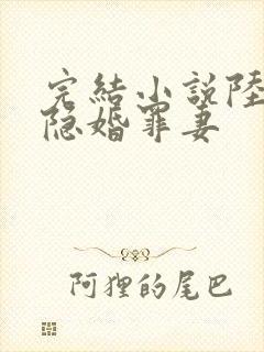 完结小说陆少的隐婚罪妻