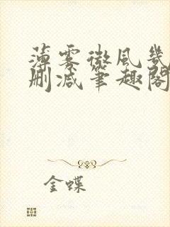 薄雾微风几许无删减笔趣阁封面