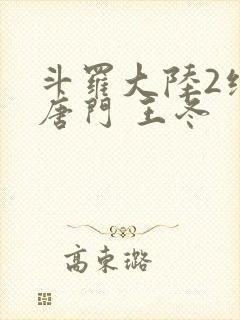 斗罗大陆2绝世唐门 王冬