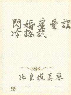 闪婚蜜爱误嫁高冷总裁