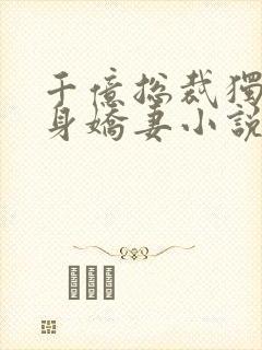 千亿总裁独宠替身娇妻小说阅读