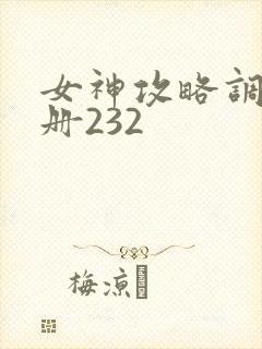 女神攻略调教手册232封面