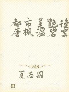 都市美艳后宫(唐枫温碧云)小说