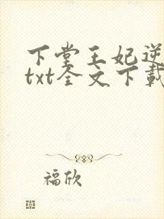 下堂王妃逆袭记txt全文下载