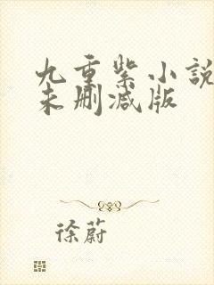 九重紫小说原著未删减版封面