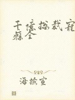 千亿总裁宠妻成瘾全封面