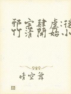 邪宗肆虐:从朱竹清开始小全本小说网封面