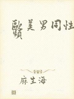 欧美男同性恋视频