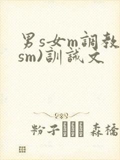 男s女m调教(sm)训诫文