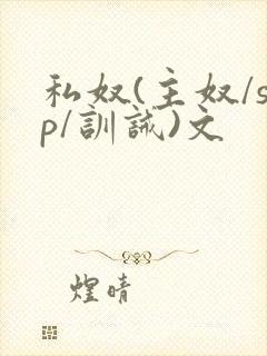 私奴(主奴/sp/训诫)文