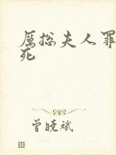 厉总夫人罪不至死封面