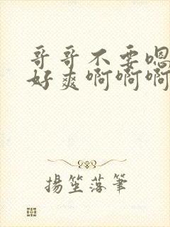 哥哥不要嗯嗯啊好爽啊啊啊啊