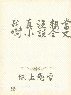 我真没想当皇帝啊小说全文封面