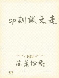 sp训诫文走绳