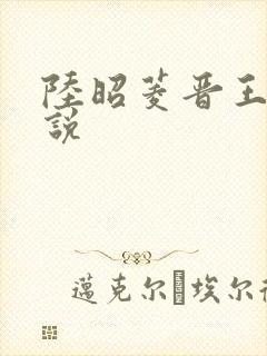 陆昭菱晋王的小说