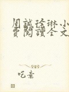 周诚徐琳小说免费阅读全文无弹窗