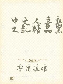 中文人妻熟女乱又乱精品黑人