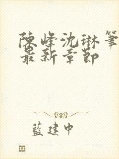 陈峰沈琳笔趣阁最新章节