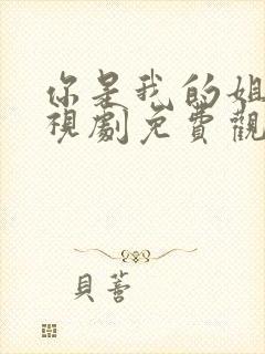 你是我的姐妹电视剧免费观看全集