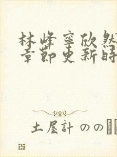 林峰宁欣然最新章节更新时间