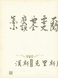 怎么也要不够她小说全文阅读封面