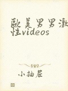 欧美男男激情同性videos