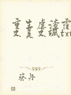 重生虐渣霍夫人又美又飒txt