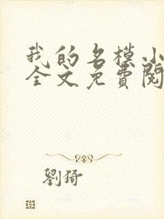 我的名模小娇妻全文免费阅读封面