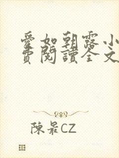 爱如朝露小说免费阅读全文