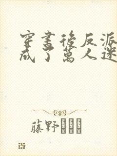 穿书后反派师尊成了万人迷在哪里可以看封面