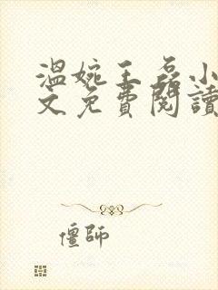 温婉王磊小说全文免费阅读无弹窗