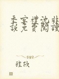 季宴礼沈非璃小说免费阅读最新章节