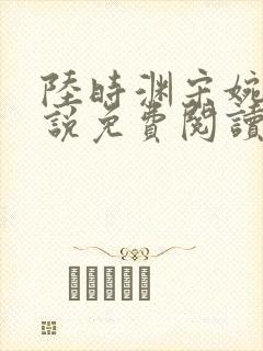 陆时渊宋婉婷小说免费阅读最新章节