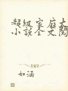 超级家庭大杂烩小说全文阅读封面