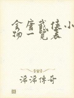 金庸武侠小说人物一览表