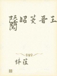 陆昭菱晋王周时阅