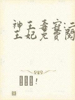 神王毒宠:二嫁王妃免费阅读